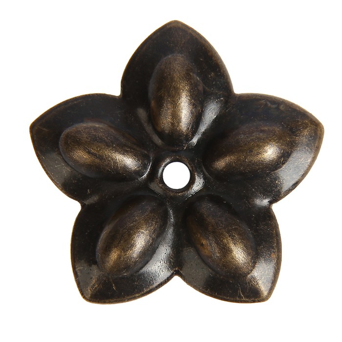 Декор для творчества металл "Цветочек" бронза набор 20 шт 2,3х2,3 см