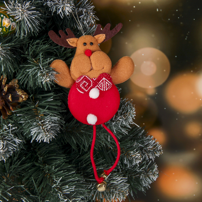 Подвеска мягкая "Олень с помошками" 6,5*20 см