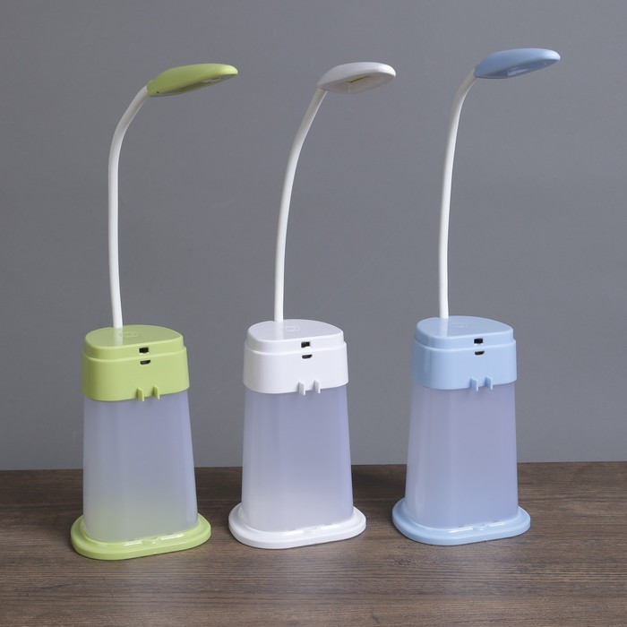 Лампа настольная 3 режима "Лампион" LED лента, 3W USB, АКБ МИКС 13х13х48 см