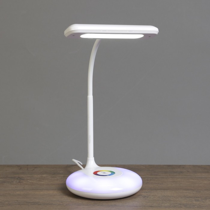 Лампа настольная сенсор 3 режима "Электра" LEDх33 3W, USB, АКБ, меняет цвет 13х16х32 см