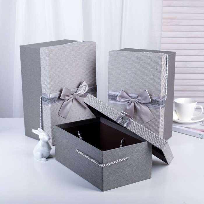 Набор коробок 3в1, 31,5 х 20,5 х 15 - 27 х 16,5 х 11 см