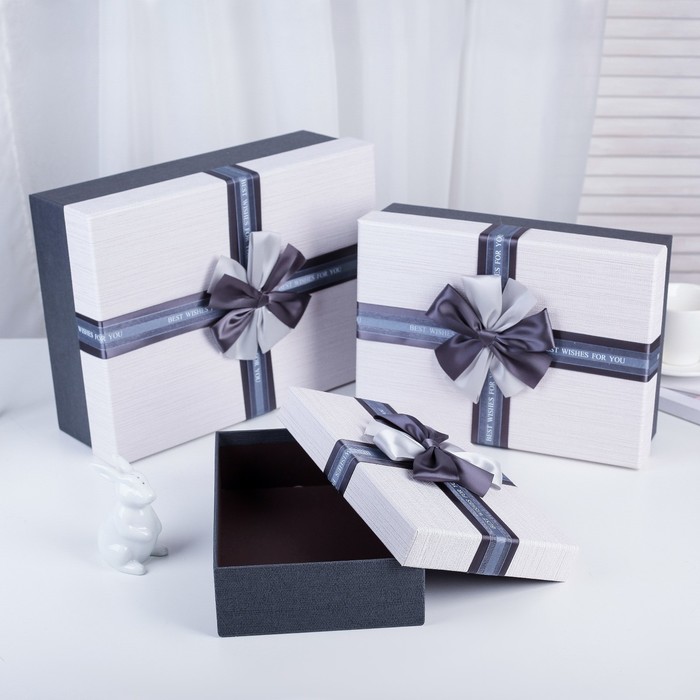 Набор коробок 3в1, 33,5 х 25 х 11,5 - 24,5 х 17 х 6,5 см