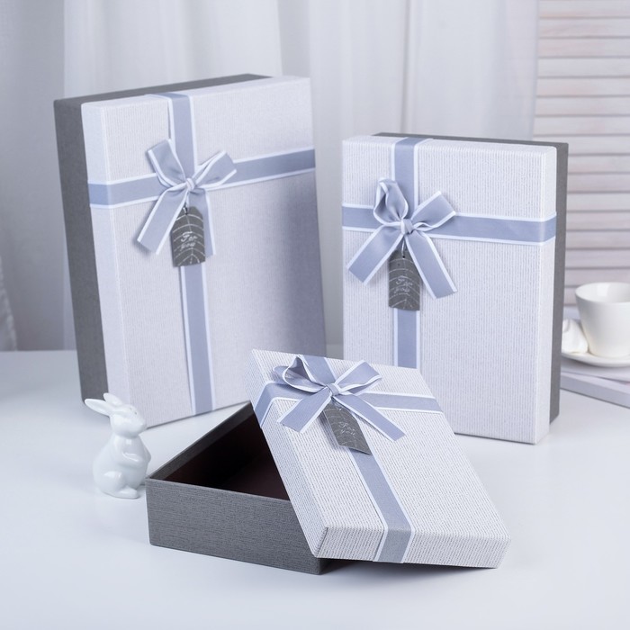 Набор коробок 3в1, 33,5 х 25 х 11,5 - 24,5 х 17 х 6,5 см