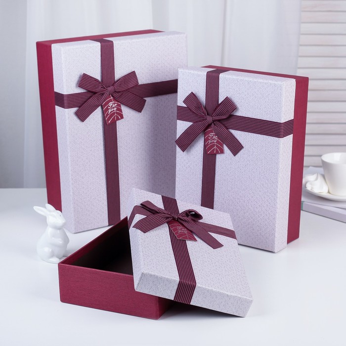 Набор коробок 3в1, 33,5 х 25 х 11,5 - 24,5 х 17 х 6,5 см