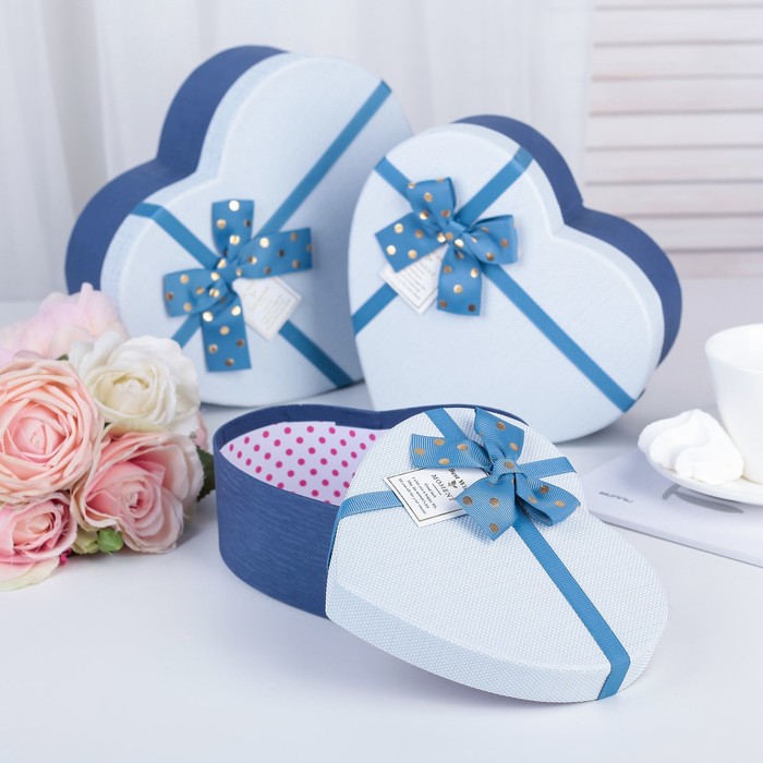 Набор коробок 3в1, 22,2 х 19,5 х 9 - 16,2 х 14,3 х 6 см