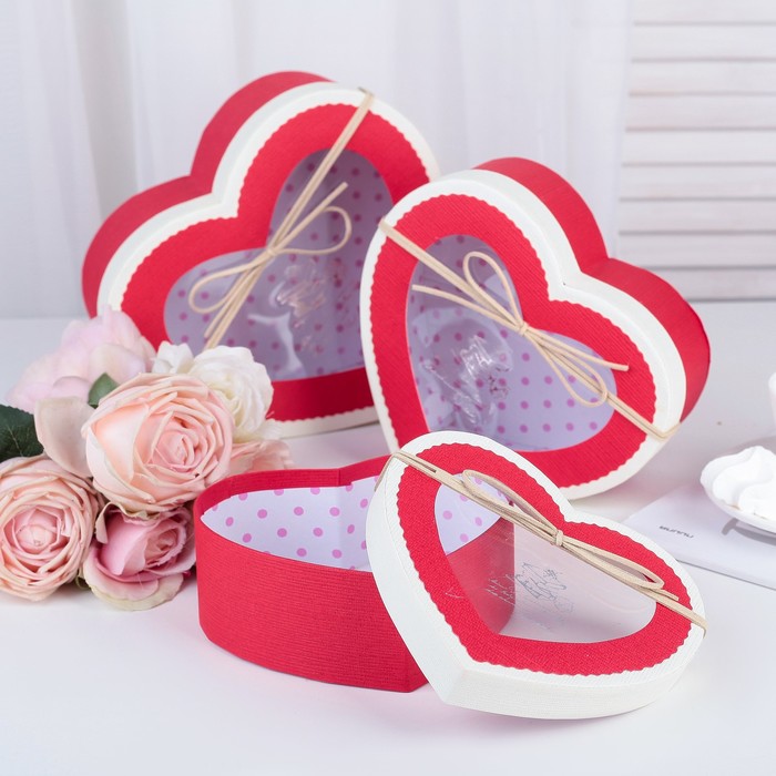 Набор коробок 3в1, 22,2 х 19,5 х 9 - 16,2 х 14,3 х 6 см