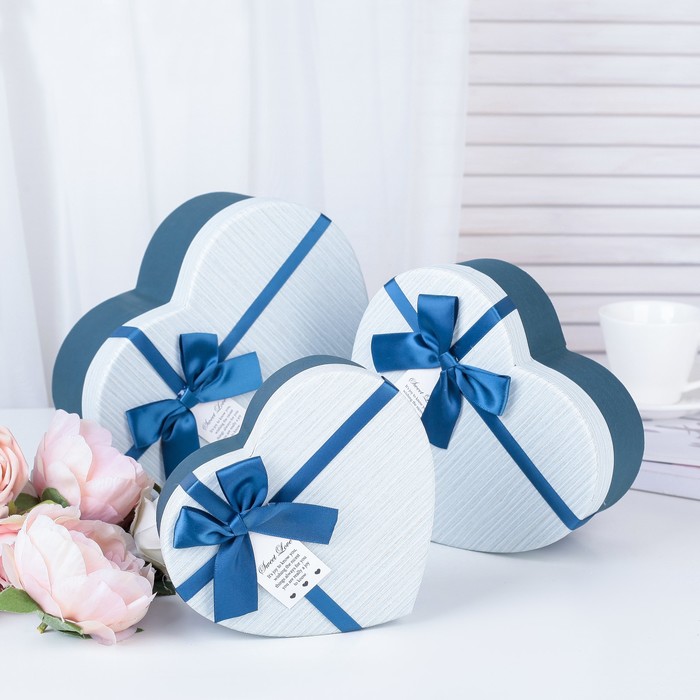 Набор коробок 3в1, 22,2 х 19,5 х 9 - 16,2 х 14,3 х 6 см