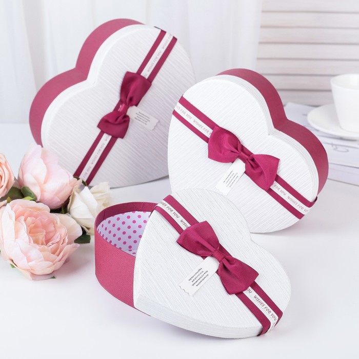 Набор коробок 3в1, 22,5 х 16 х 9,5 - 17,5 х 12,5 х 6,5 см