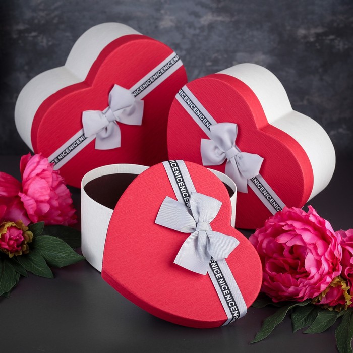 Набор коробок 3в1, 26,3 х 22,5 х 13 - 21,1 х 18,2 х 10 см