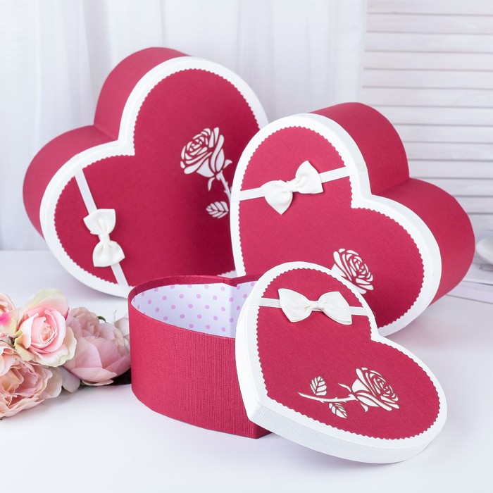 Набор коробок 3в1, 31 х 27,5 х 14,7/27 х 24 х 13,2/22,5 х 20 х 10,2 см