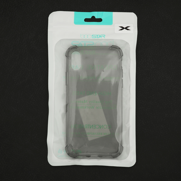 Силиконовая противоударная накладка Innovation (чёрный) Apple X