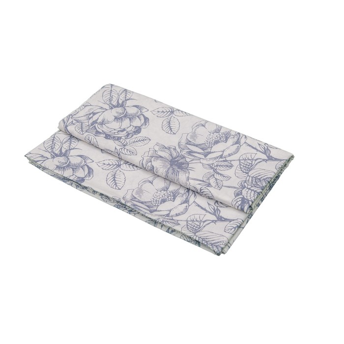 Простыня "Серые розы", размер 214х220 см