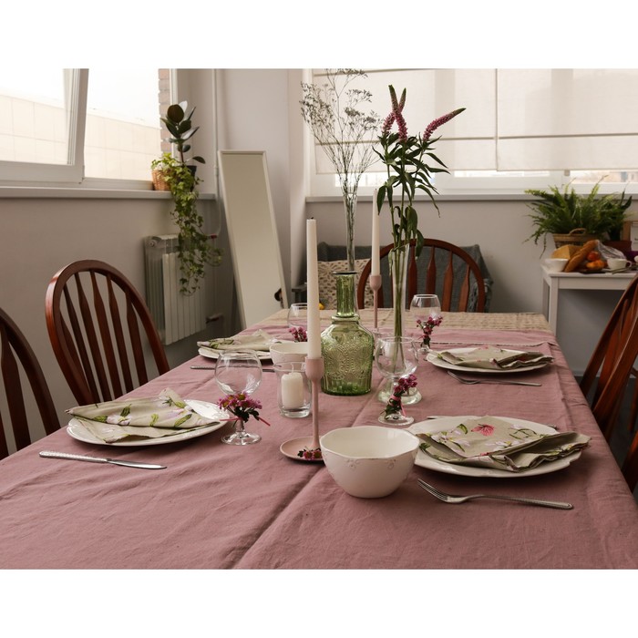 Скатерть "Какао", размер 150х180 см, лён