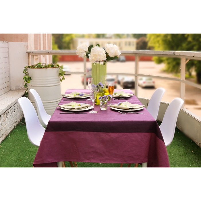 Скатерть "Летний хит", размер 150х170 см, лиловый/фиолетовый