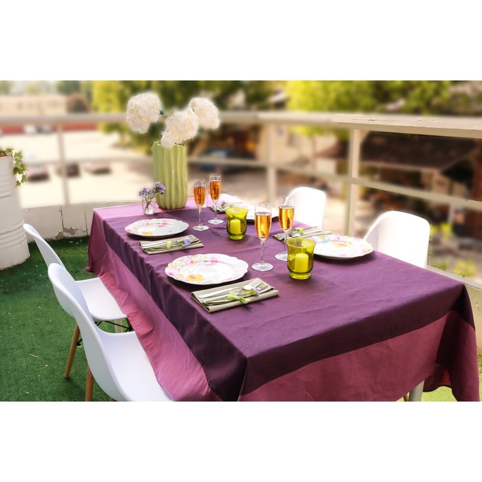 Скатерть "Летний хит", размер 150х170 см, лиловый/фиолетовый