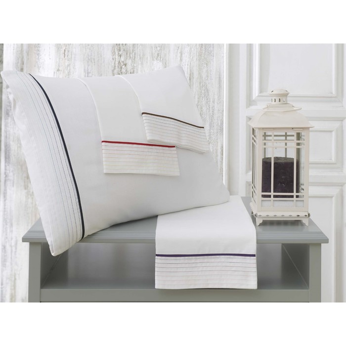 КПБ Larina евро, 260×270 см, 200×220 см, 50×70 см-4 шт., коричневый, сатин 125 г/м2