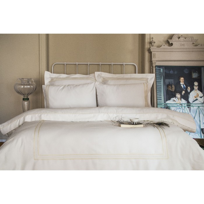 КПБ Rita евро, 260×270 см, 200×220 см, 50×70 см-4 шт., золотой, сатин 125 г/м2