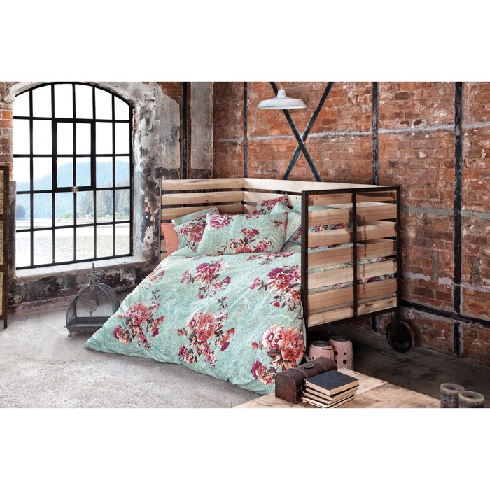 КПБ Floret евро, 240×260 см, 200×220 см, 50×70 см-2 шт., ранфорс 115 г/м2