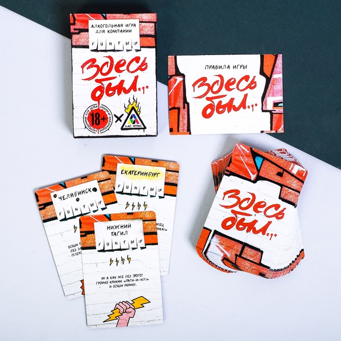 Игра алкогольная для компании "Здесь был..."