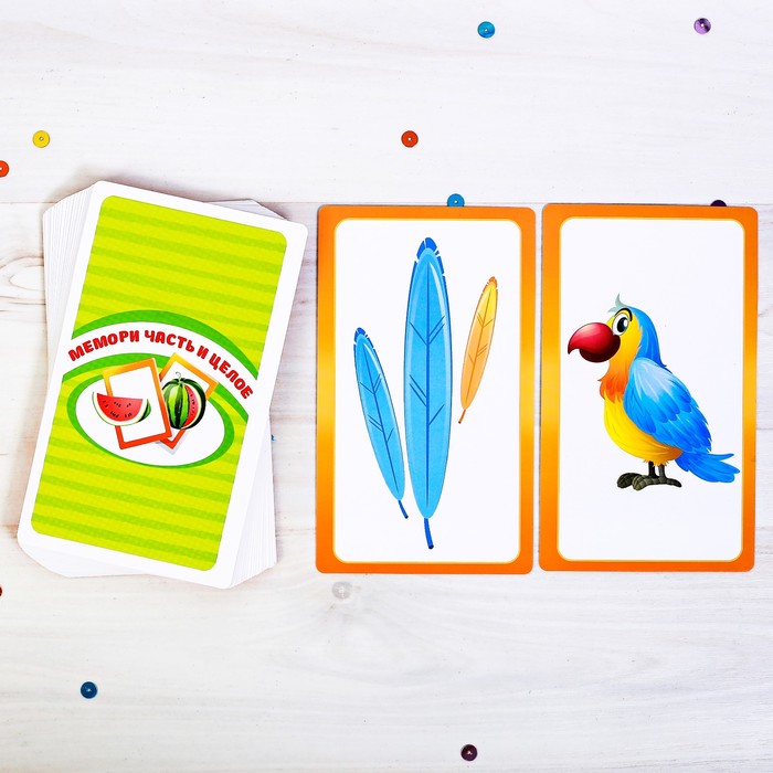 Настольная игра развивающая "Мемори часть и целое"