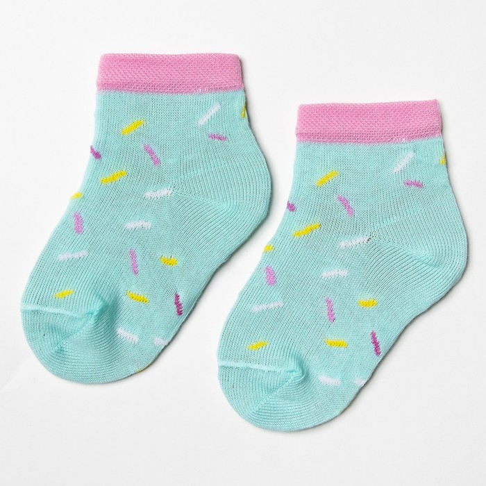 Набор детских носков "Сладости" (3 пары), размер 12-14 (1-2 года)