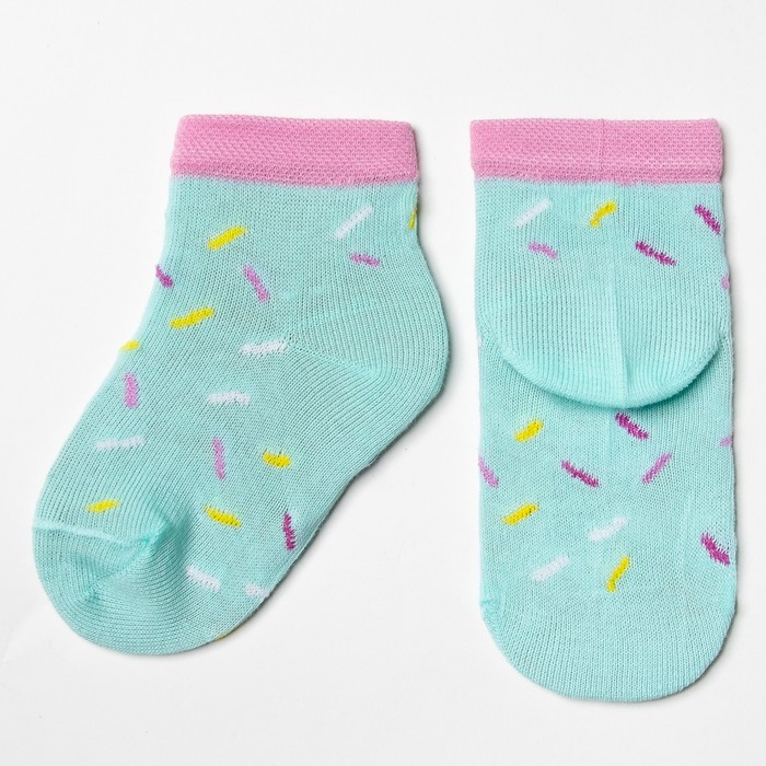 Набор детских носков "Сладости" (3 пары), размер 12-14 (1-2 года)