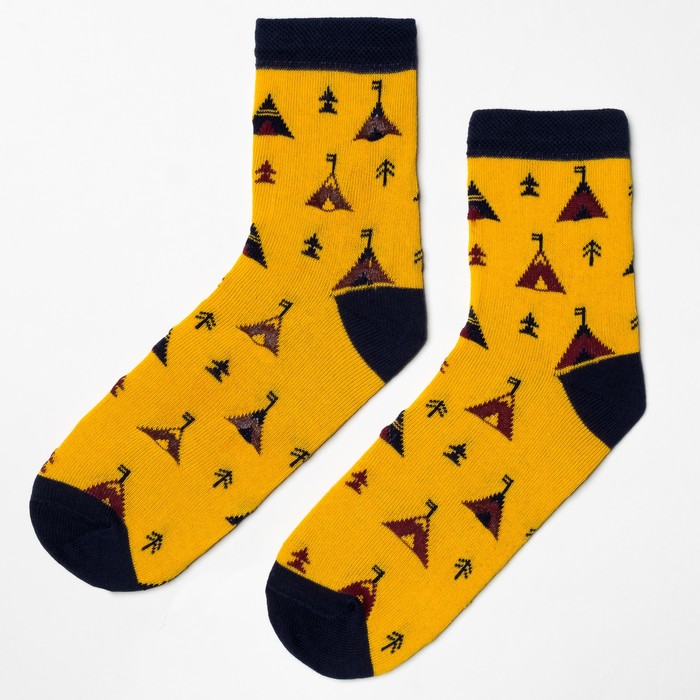 Набор детских носков "Мексика" (3 пары), размер 18-20 (7-9 лет)