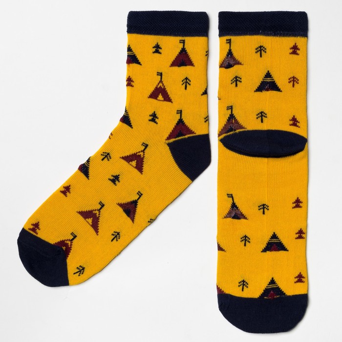 Набор детских носков "Мексика" (3 пары), размер 18-20 (7-9 лет)