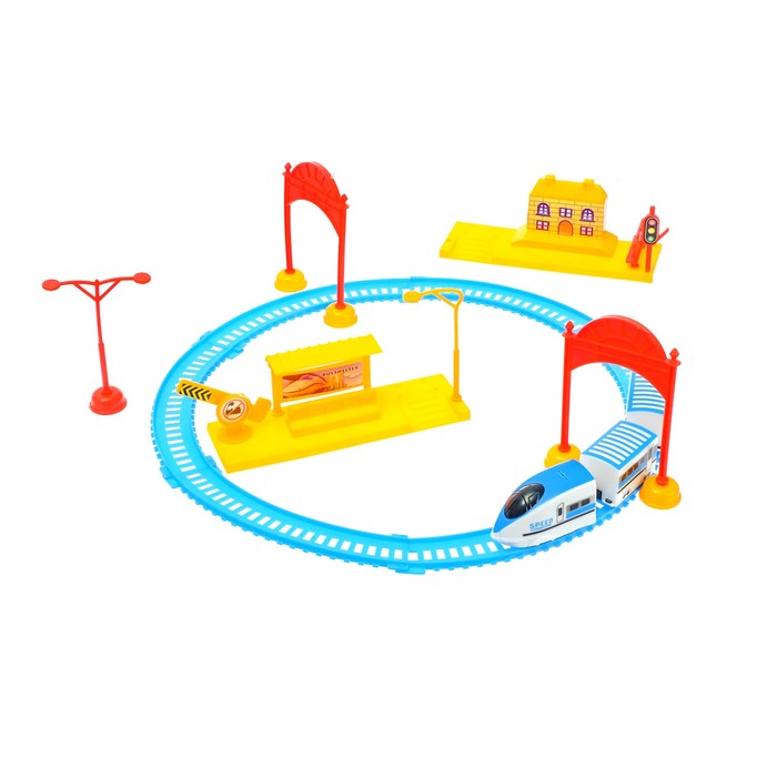 Железная дорога "Город", работает от батареек