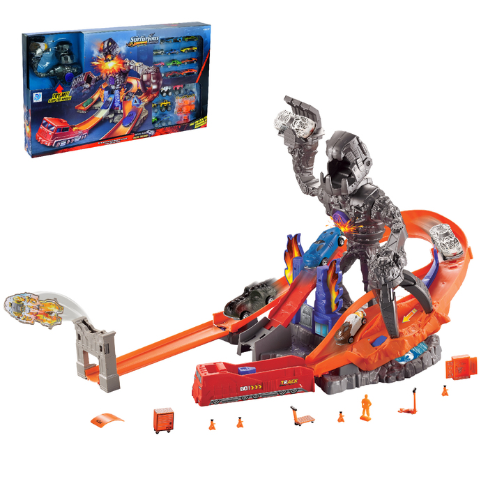 Автотрек-парковка "Робот", с 20 машинками