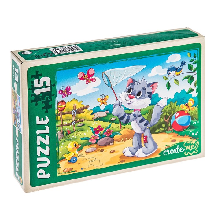 Макси-пазл «Плюшевый кот», 15 элементов