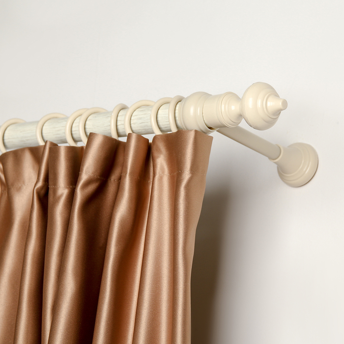 Карниз однорядный 300 см, d=2,8 см, цвет кремовый