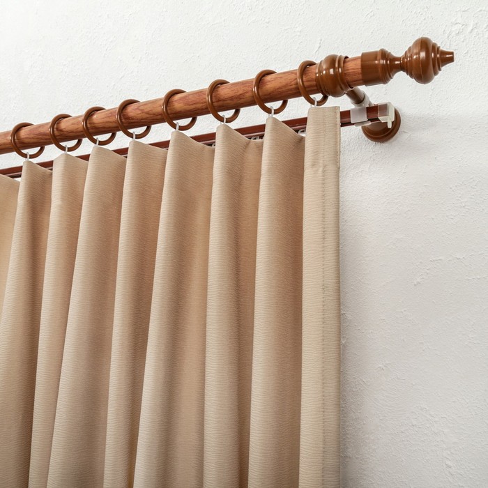 Карниз двухрядный, составной 280 см "Классика" d=2,8 см, черешня