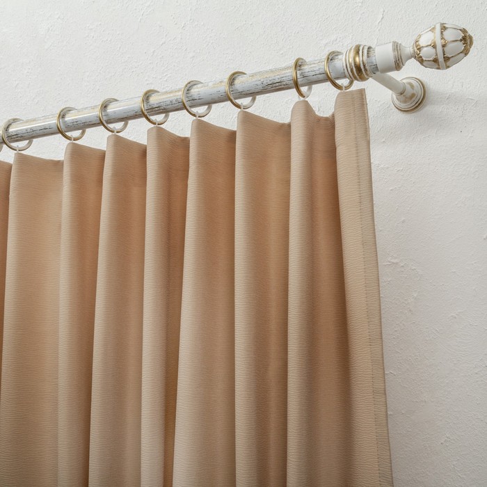 Карниз однорядный 200 см "Элегантс" d=2,8 см, цвет белый