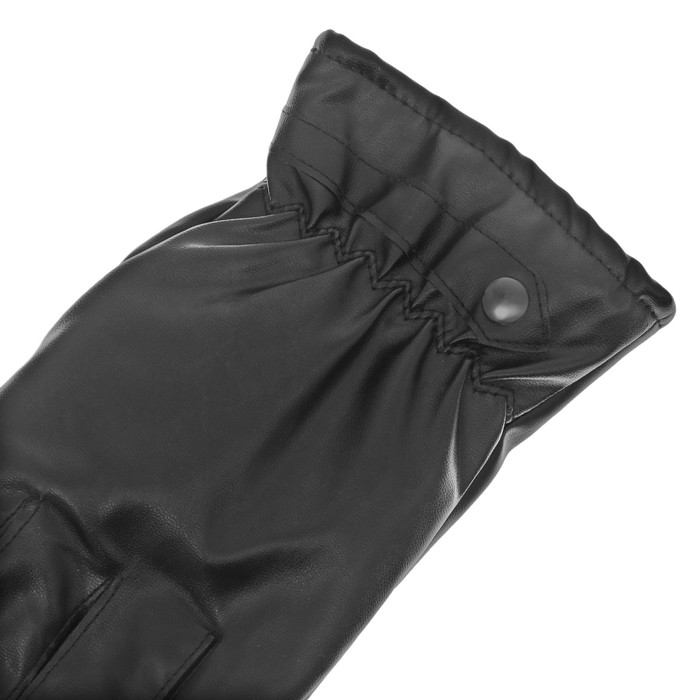 Перчатки кожзам черные