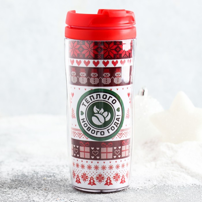 Кофе молотый в термостакане, 350 мл "Теплого нового года", 50 г