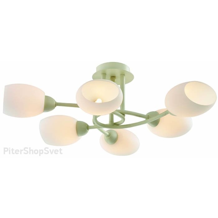 Люстра "Kurt" 6x40Вт E14 кремовый 71х30х20см.