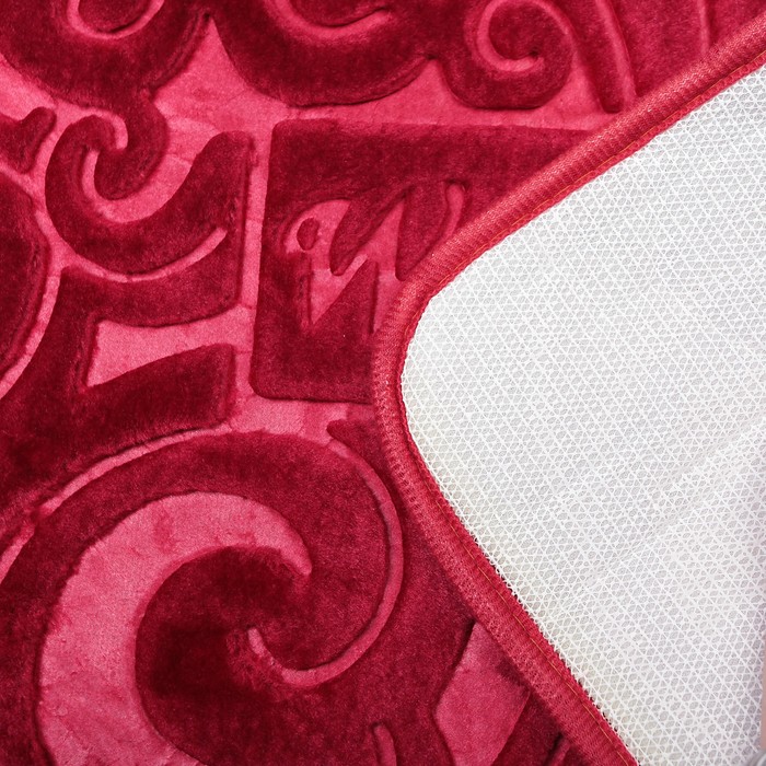 Коврик для ванной Welcome, цвет бордовый