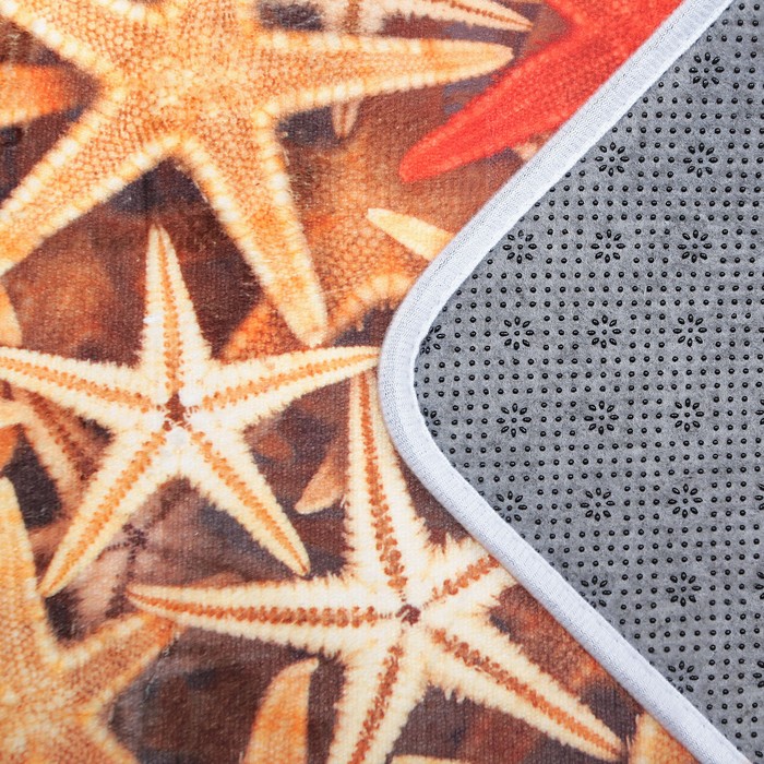 Коврик для ванной "Морские звёзды"