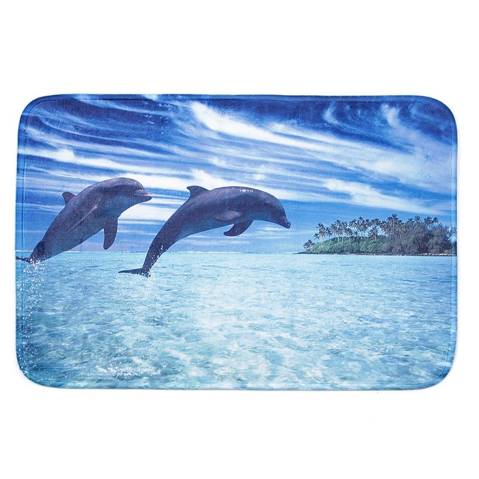 Коврик для ванной &quot;Дельфины&quot;