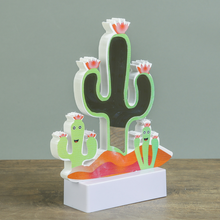 Ночник бесконечность "Кактусы" LED от 3ААА 21х16х4,5 см