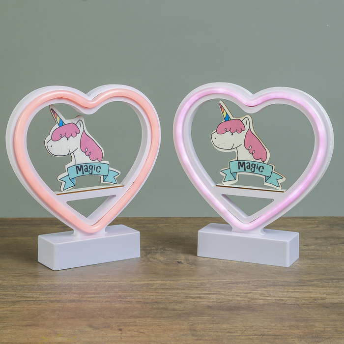 Ночник "Волшебный единорог" от 3ААА диодная лента МИКС 20х19х4,5 см