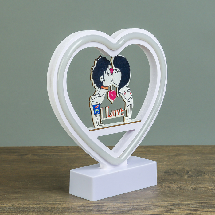 Ночник "Малыши целуются" от 3ААА диодная лента МИКС 20х19х4,5 см