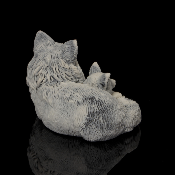 Сувенир "Лисичка с лисенком" 4 см