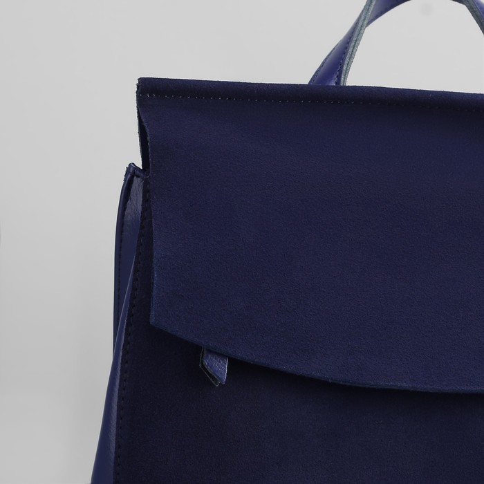 Рюкзак молодёжный, отдел на молнии, с расширением, наружный карман, цвет синий