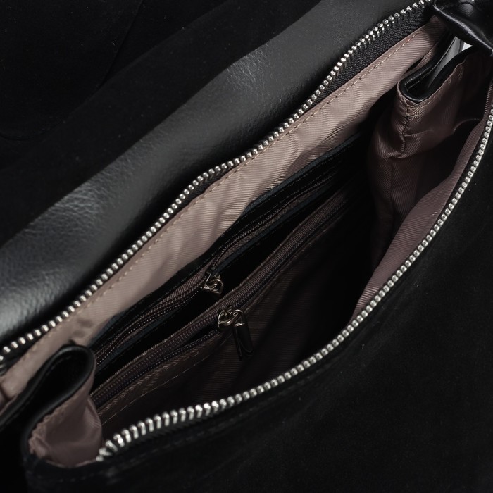 Рюкзак молодёжный, отдел на молнии, с расширением, наружный карман, цвет чёрный