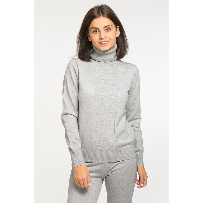 Костюм женский трикотажный MINAKU "Вязка косами", размер универсальный, цвет серый