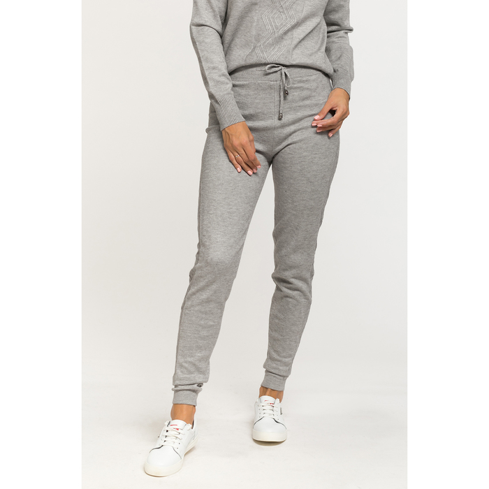 Костюм женский трикотажный MINAKU "Вязка косами", размер универсальный, цвет серый