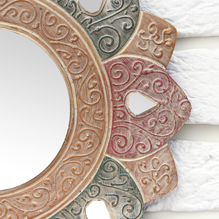 Панно зеркальное "Цветок счастья" 30х1х30 см