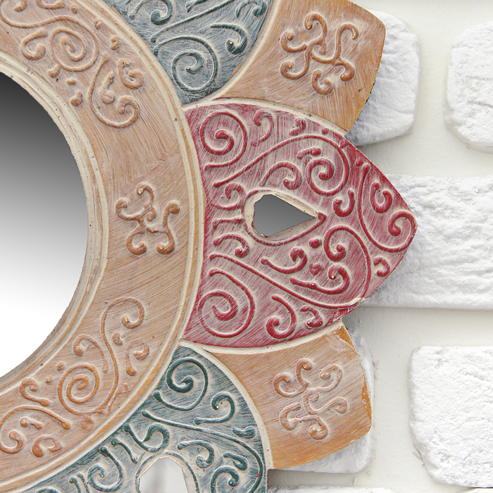 Панно зеркальное "Цветок счастья" 40х1х40 см